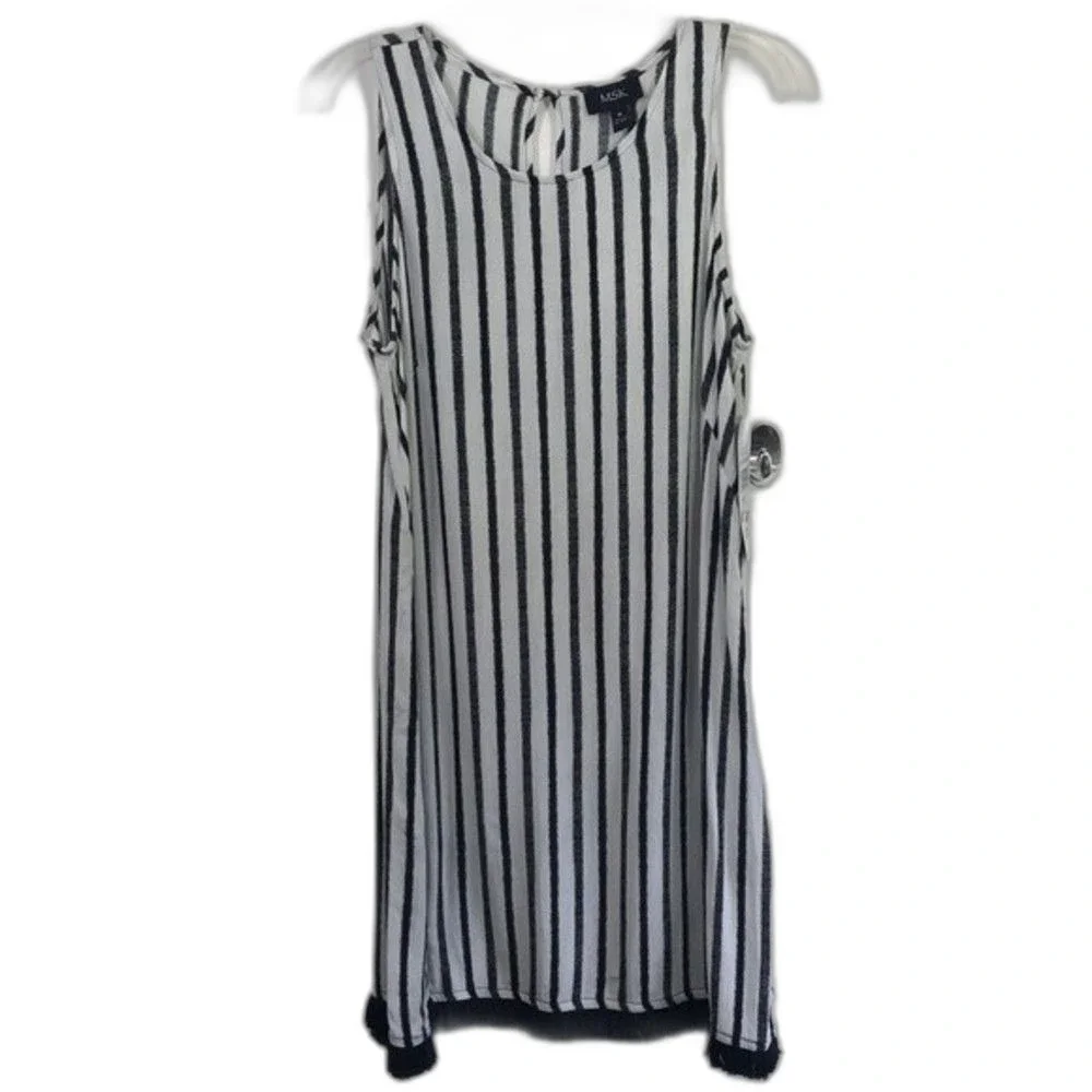 MSK women black/white dress size M, NWT - Picture 4 of 11